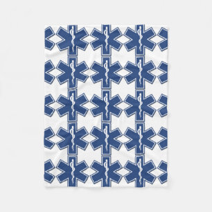 EMS Star of Life Fleece Blanket
