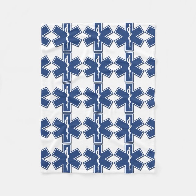 EMS Star of Life Fleece Blanket (Front)