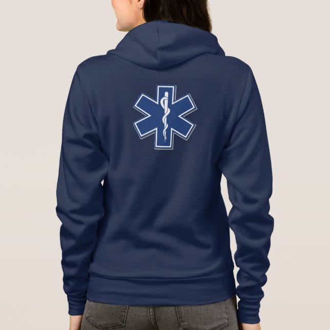 EMS Star of Life  Hoodie (Back)