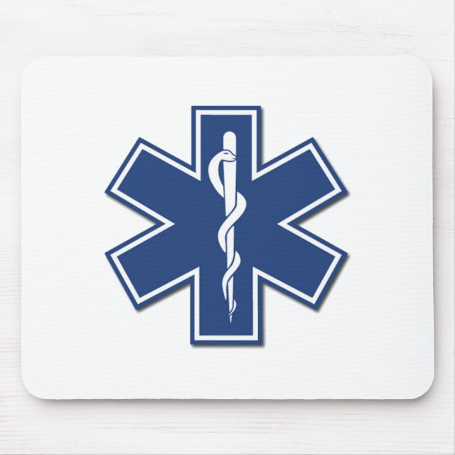 EMS Star of Life Mouse Mat (Front)