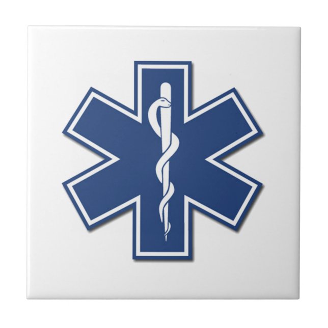 EMS Star of Life Tile (Front)