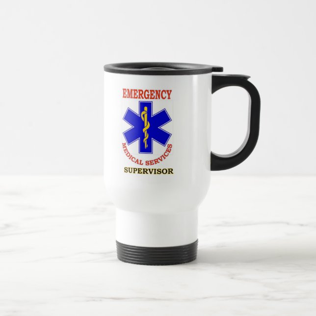 EMS SUPERVISOR TRAVEL MUG (Right)