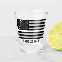 EMS Thin White Line American Flag Add Name