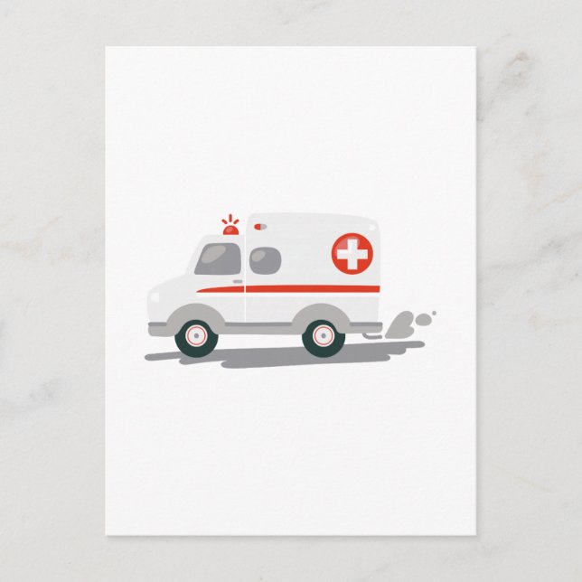 EMT Ambulance Postcard (Front)
