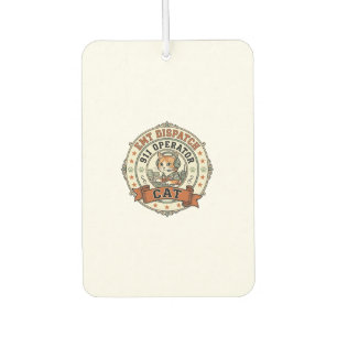 EMT Dispatch 911 Operator Cat EMT Dispatch 911 Ope Car Air Freshener
