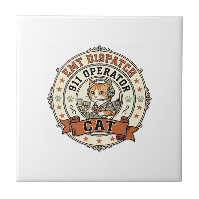 EMT Dispatch 911 Operator Cat EMT Dispatch 911 Ope Tile (Front)
