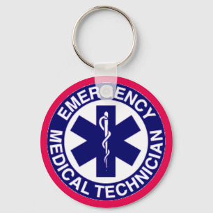 EMT Emergency Medical Technician Key Ring