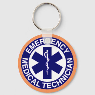 EMT Emergency Medical Technician Key Ring