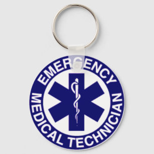 EMT Emergency Medical Technician Key Ring