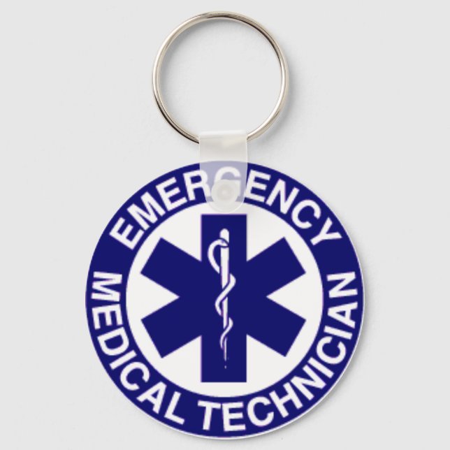 EMT Emergency Medical Technician Key Ring (Front)