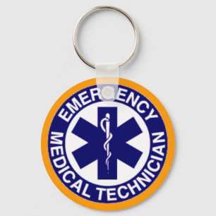 EMT Emergency Medical Technician Key Ring