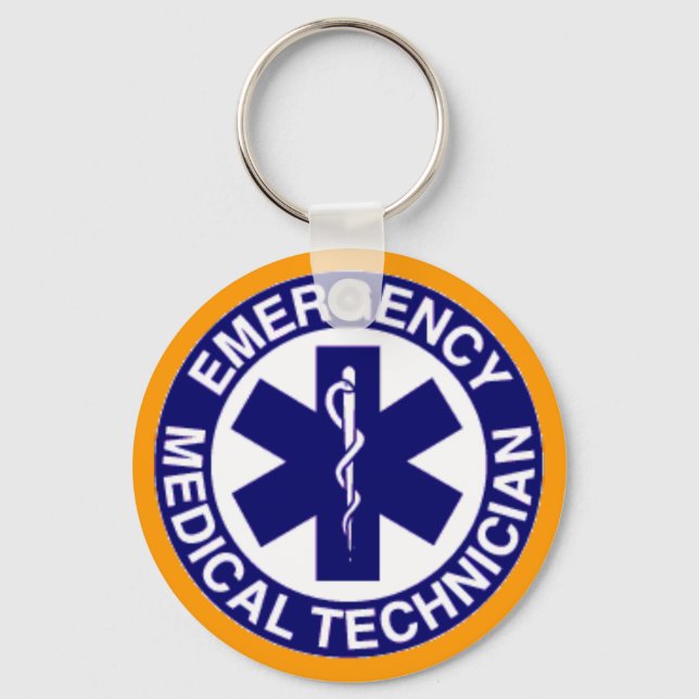 EMT Emergency Medical Technician Key Ring (Front)