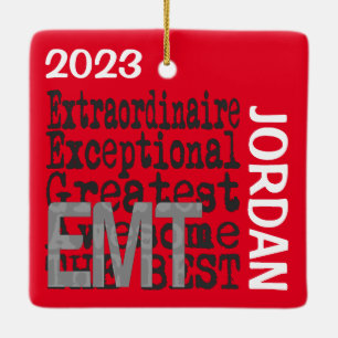 EMT Extraordinaire CUSTOM Ceramic Ornament