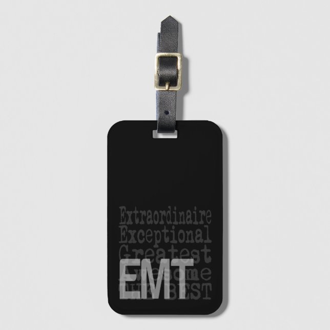 EMT Extraordinaire Luggage Tag (Front Vertical)