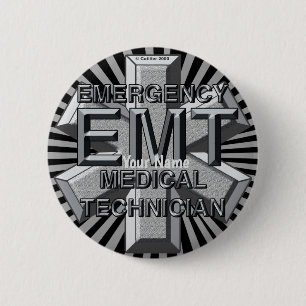 EMT Grey Logo pin