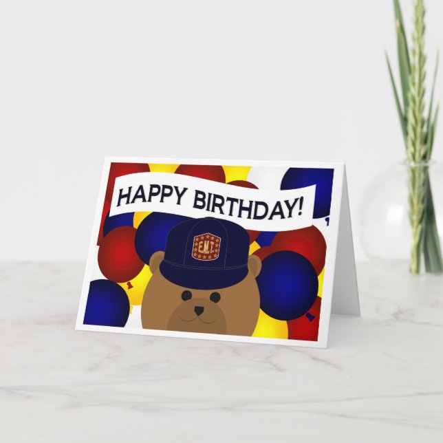 EMT - Happy Birthday EMT Hero! Card (Front)