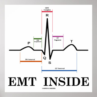 EMT Inside (Sinus Rhythm Electrocardiogram) Poster
