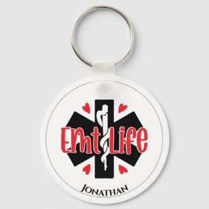  EMT Life Personalized Medical Symbol Key Ring