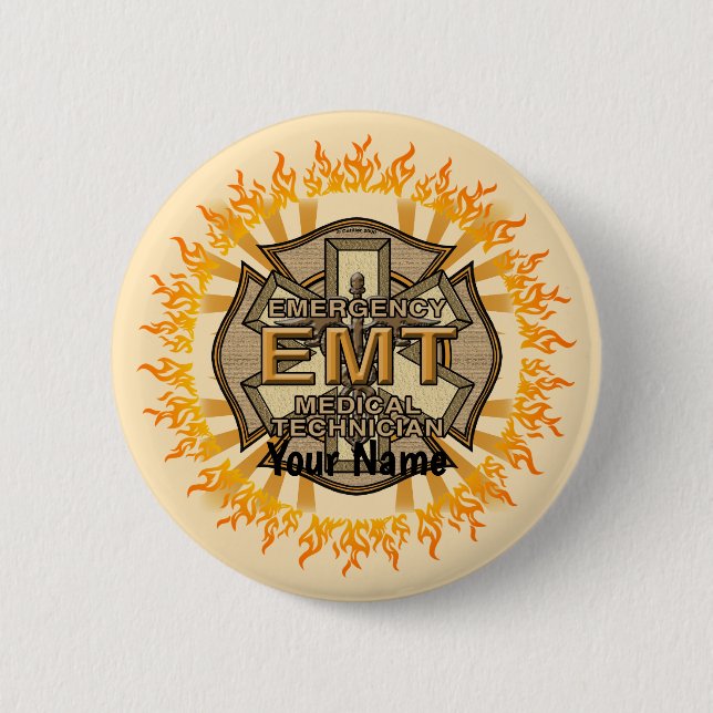 EMT Maltese Cross  pin (Front)