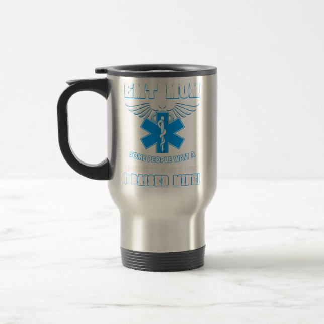 EMT Mum I Emergency Medical EMS Parademics Travel Mug (Left)