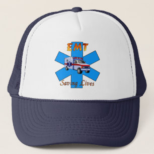 EMT Saving Lives Trucker Hat