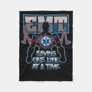 EMT Saving One Live at a Time Fleece Blanket