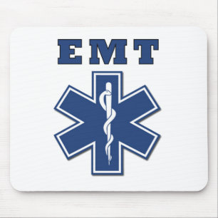 EMT Star of Life Mouse Mat