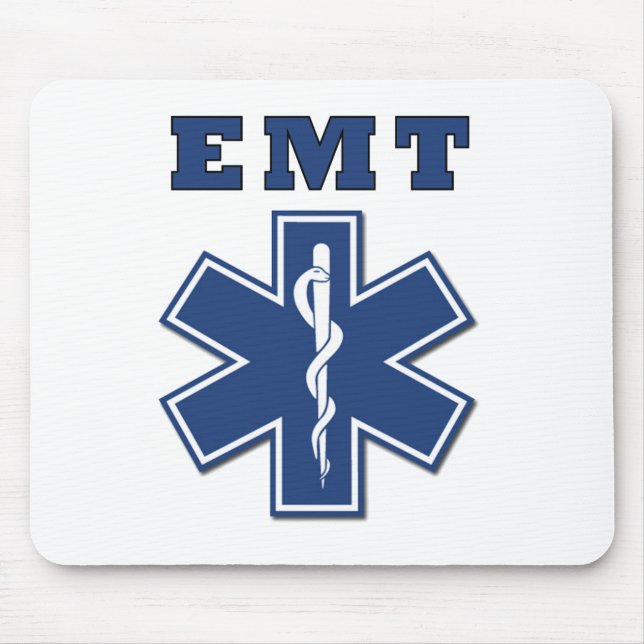 EMT Star of Life Mouse Mat (Front)