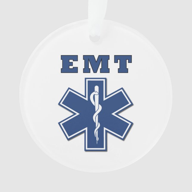 EMT Star of Life Ornament (Front)