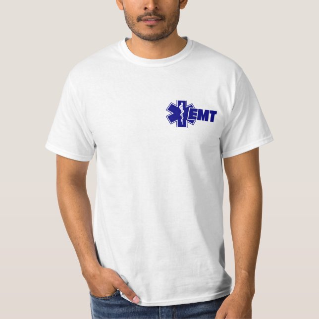 Emt Star of Life Shirt,  Firefighter Gift T-Shirt (Front)