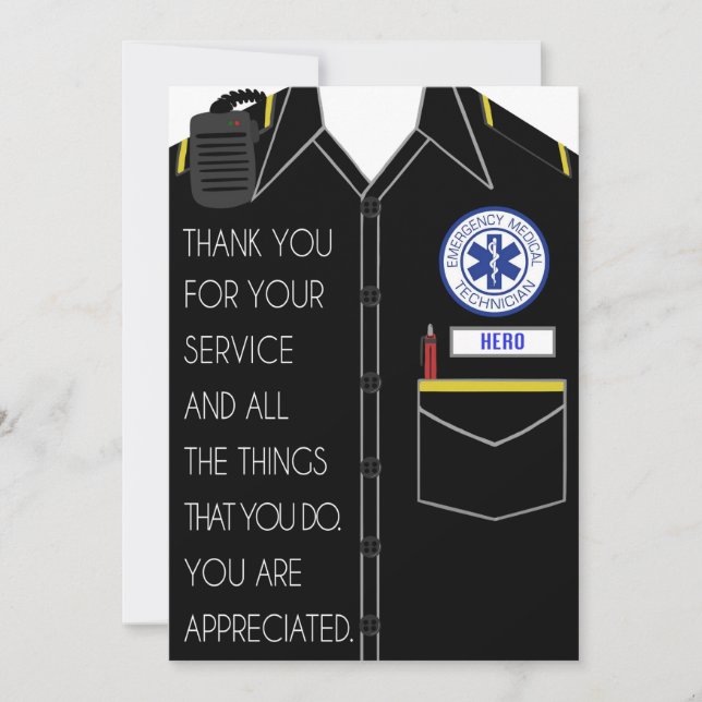 EMT Thank You Card (Front)