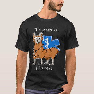 EMT Trauma Llama Design for EMTs and Paramedics T-Shirt