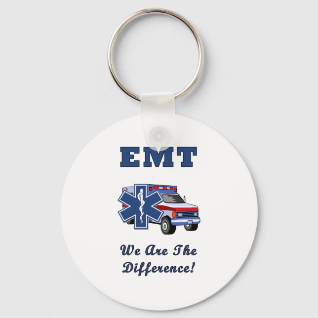 EMT We Are The Difference Key Ring (Front)