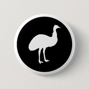 Emu 6 Cm Round Badge
