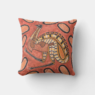 Emu Aboriginal Art Painting Cushion