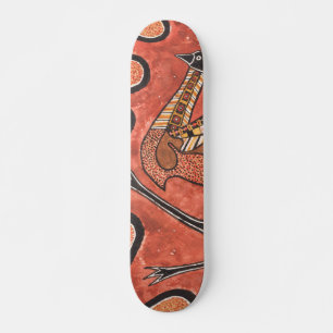 Emu - Aboriginal Inspired Art Painting Skateboard