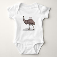 Emu bird cartoon illustration