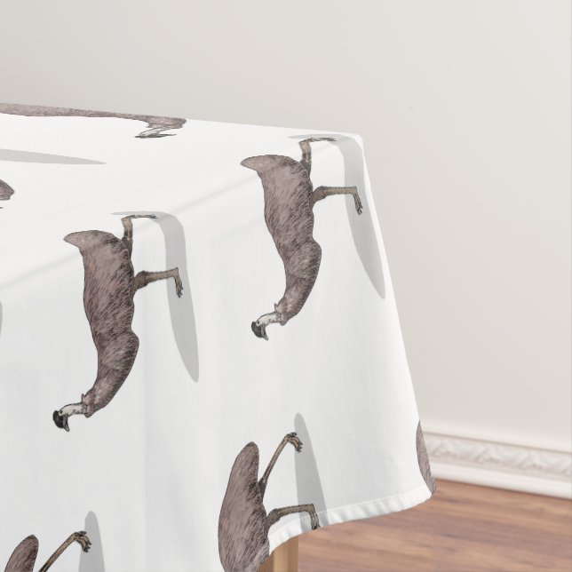 Emu bird cartoon illustration  tablecloth (In Situ)