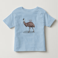 Emu bird cartoon illustration