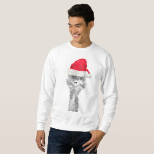 Emu Bird Funny Humour Ostrich Emo Animal Xmas Sant Sweatshirt