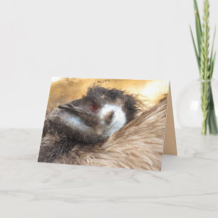 Emu Bird Greeting Card