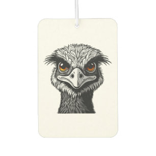 Emu bird head car air freshener
