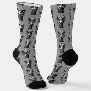 Emu bird head socks