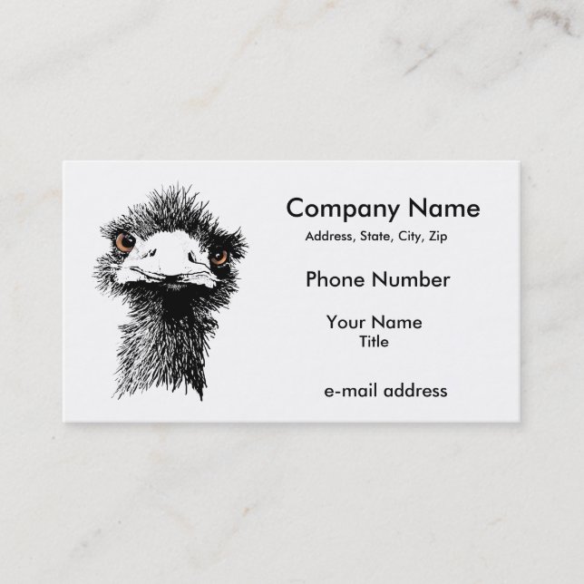Emu Business Card (Front)