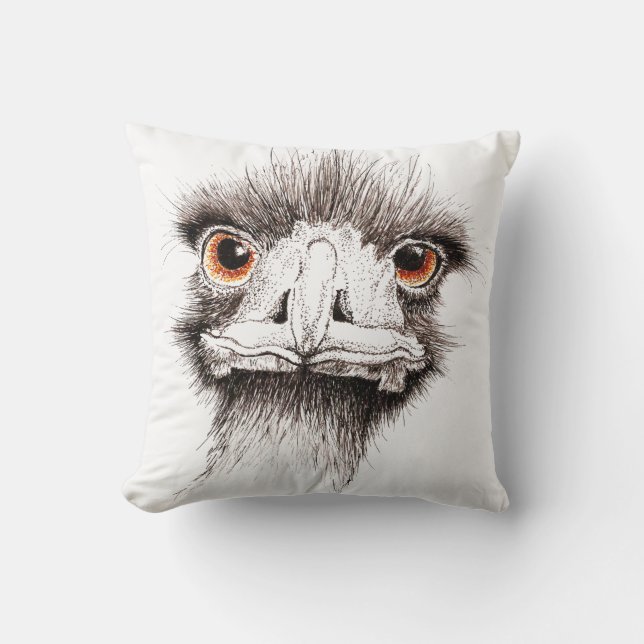 Emu by Inkspot Cushion (Front)