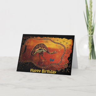 Emu Dreaming Birthday Card