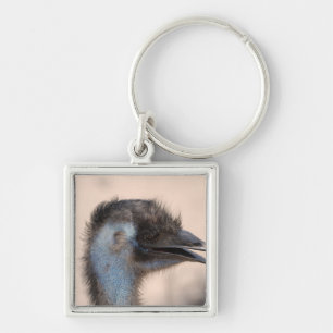Emu Face Key Ring