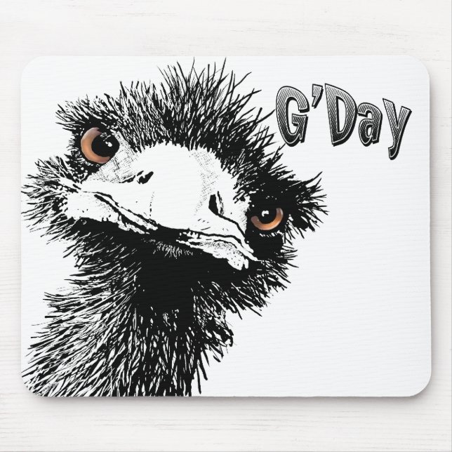 Emu - G'Day Mouse Mat (Front)