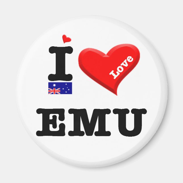 EMU - I Love Magnet (Front)