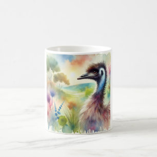 Emu in Light 130924AREF130 - Watercolor Coffee Mug